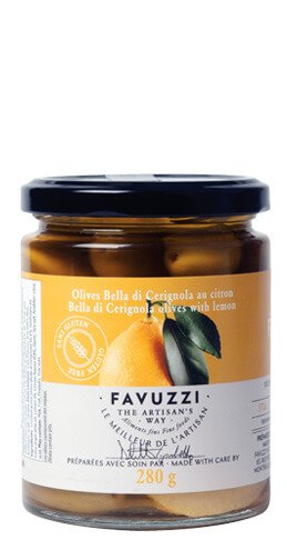 Bella di Cerignola olives with lemon - 280g