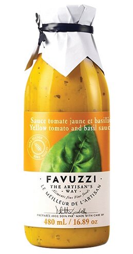 Yellow tomato and basil sauce - 480ml