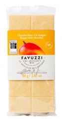 White chocolate bar with mango