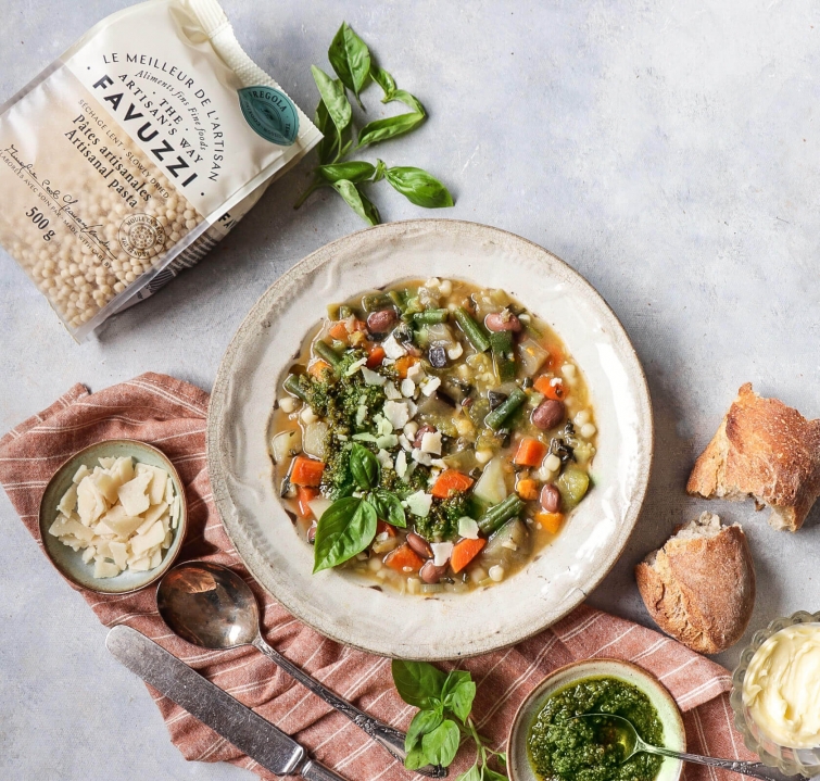 Minestrone Con Fregola | Recipes | Favuzzi | Olive oils and fine Italian products | Delivery across 