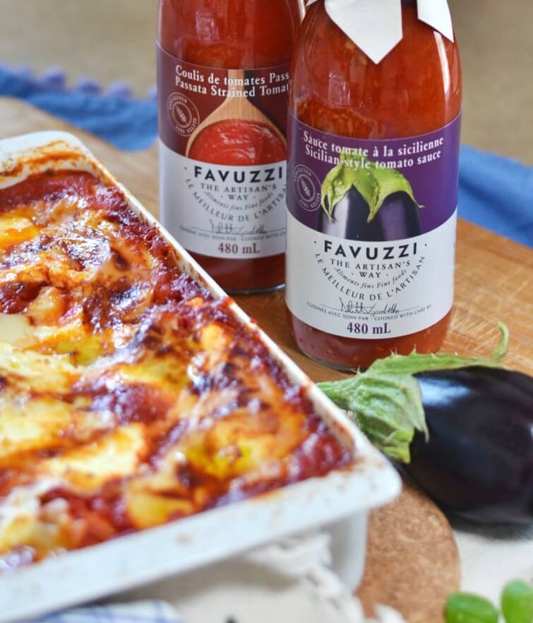 Lasagna with ricotta and an eggplant sauce | Recipes | Favuzzi | Olive oils and fine Italian product